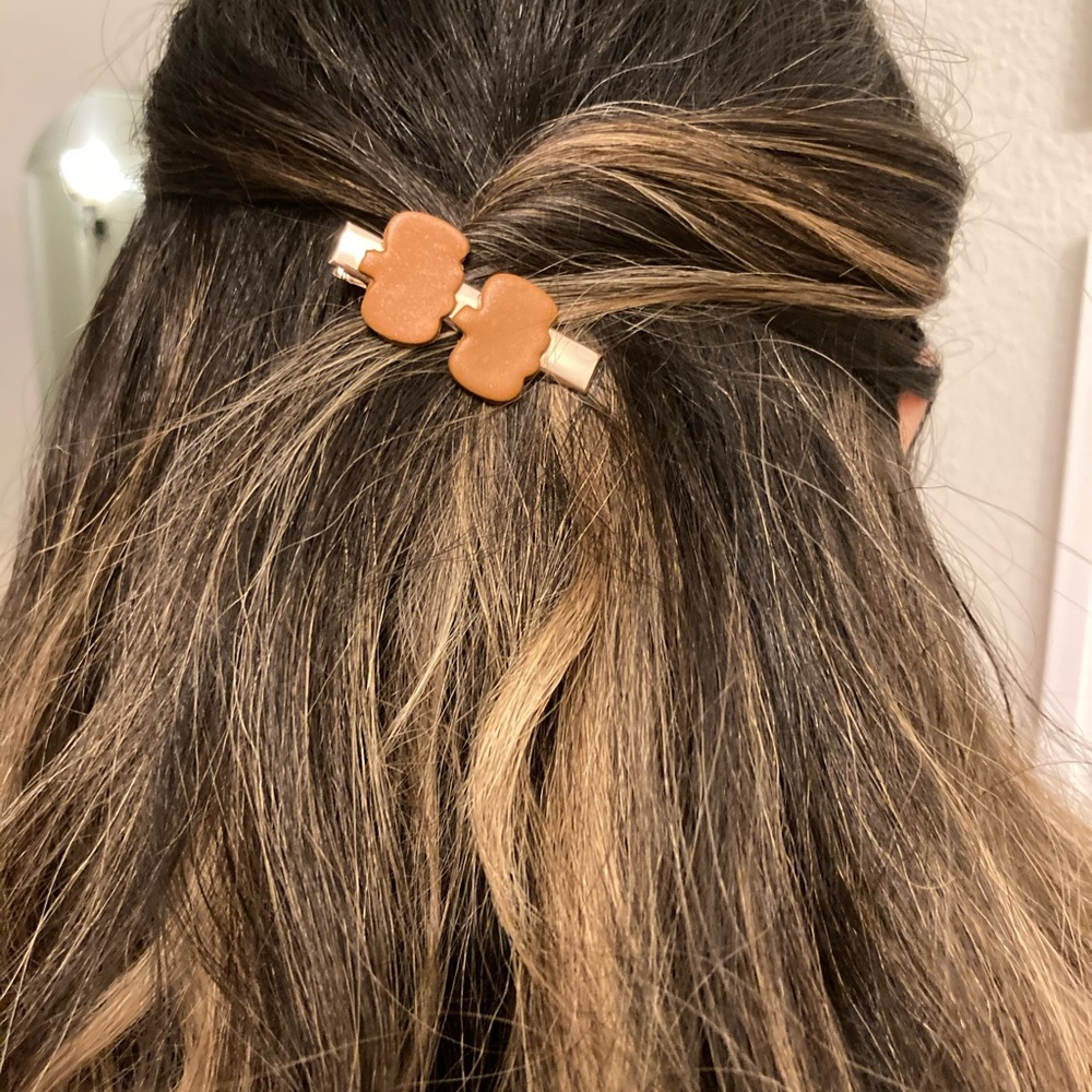 Handmade Pumpkin Polymerclay hair pins